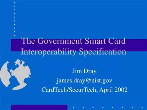 ITL Bulletin Overview: The Government Smart Card 